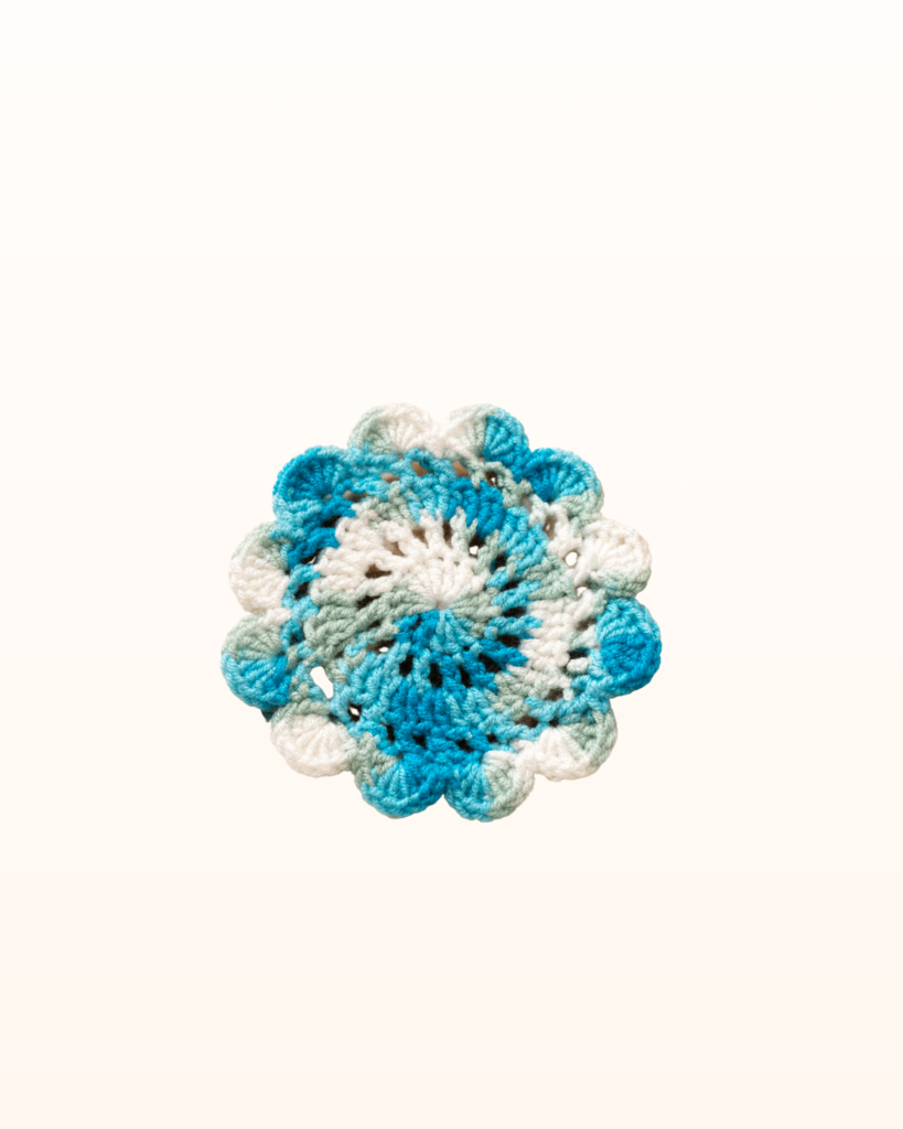 Ocean Breeze Crochet Scrunchie